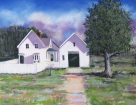 Robert Frost, Robert Frost Farm, pastel, pastel painting