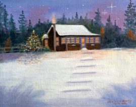 Log Cabin, Christmas,