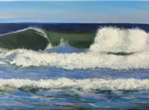 Rolling in the Deep 10x20 oil on canvas