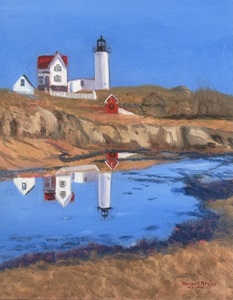 Reflections of Nubble Light- 8×10 Print