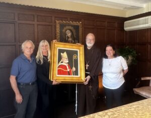 Cardinal Sean O'Malley, Mike and Sharon Morley and Sylvia